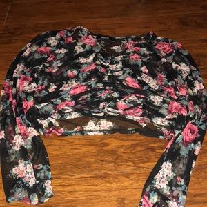 See-through crop top